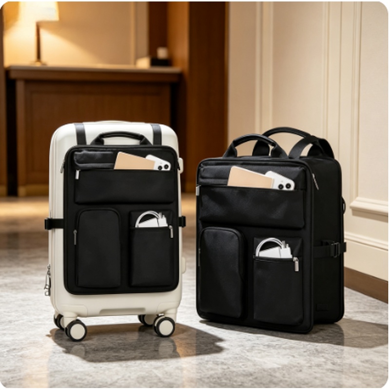 Travel Accessories Luggage Straps - Multi‑Pockets Luggage Organizer Bag, Heavy‑Duty Shockproof
