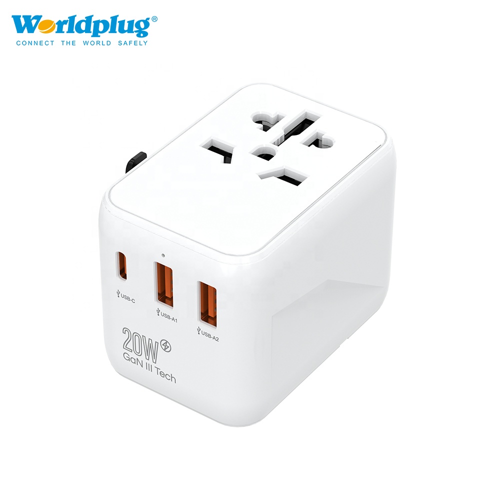 Travel Plug Type C - Type C GaN 20W Chargeur Multi