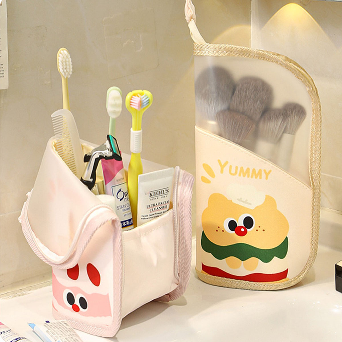 Travel Accessories Organizer - 1Pcs Cosmetic Bag Travel Stand Storage