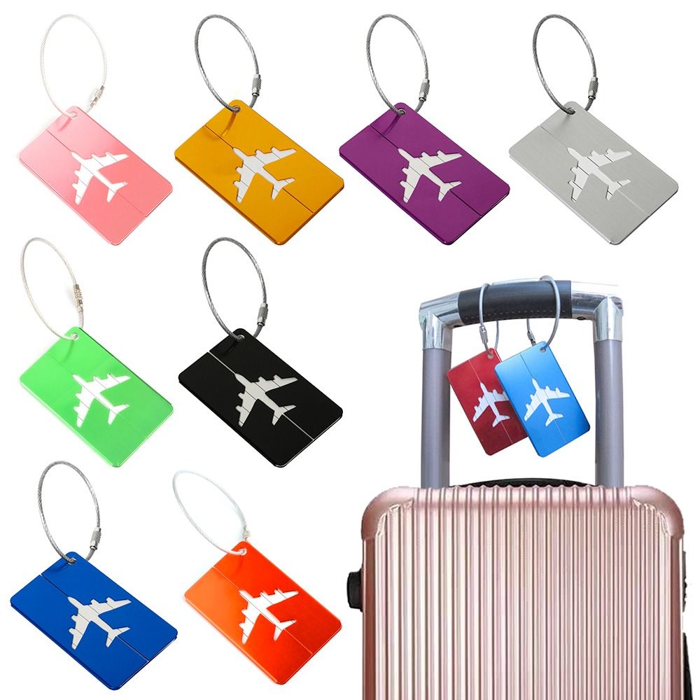 Travel Accessories For Plane - Aluminium Travel Luggage Tags Reusable Suitcase