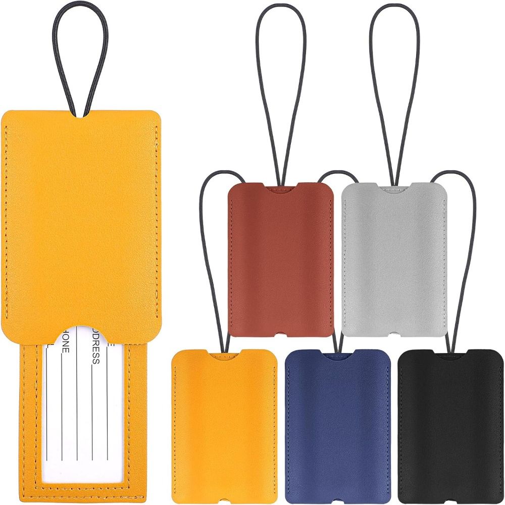 Travel Accessories Luggage Straps - PU Leather Pull out Luggage Tag