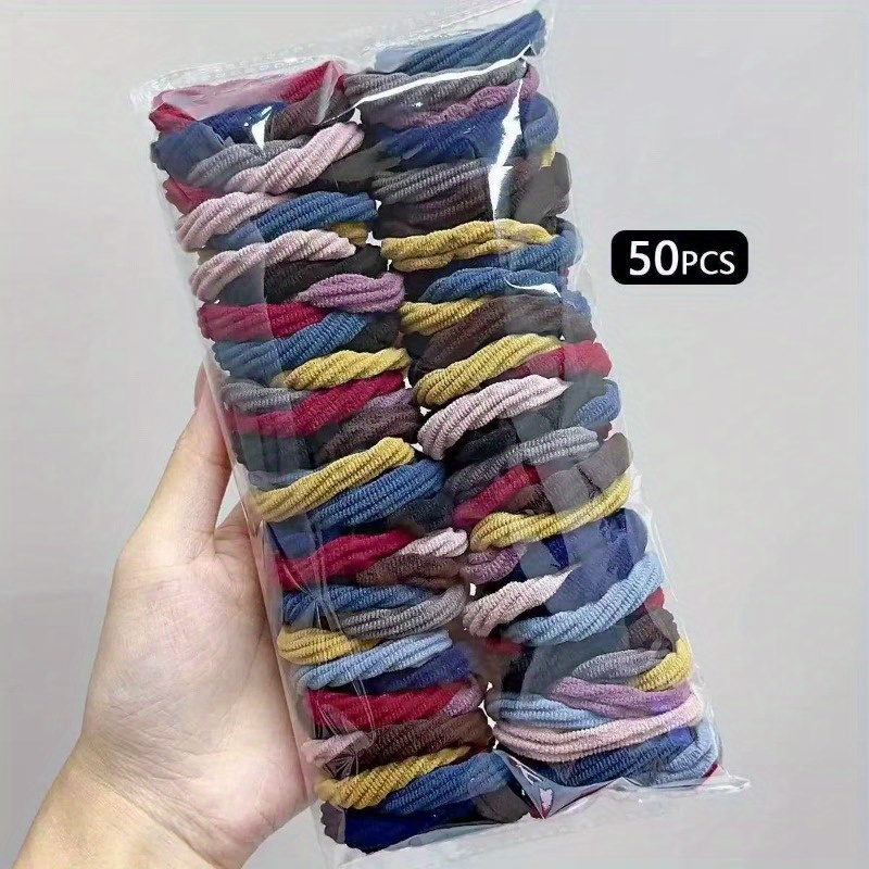 50 PCS Black Mixed Color Satin - Travel Accessories Aesthetic ulasan dan harga