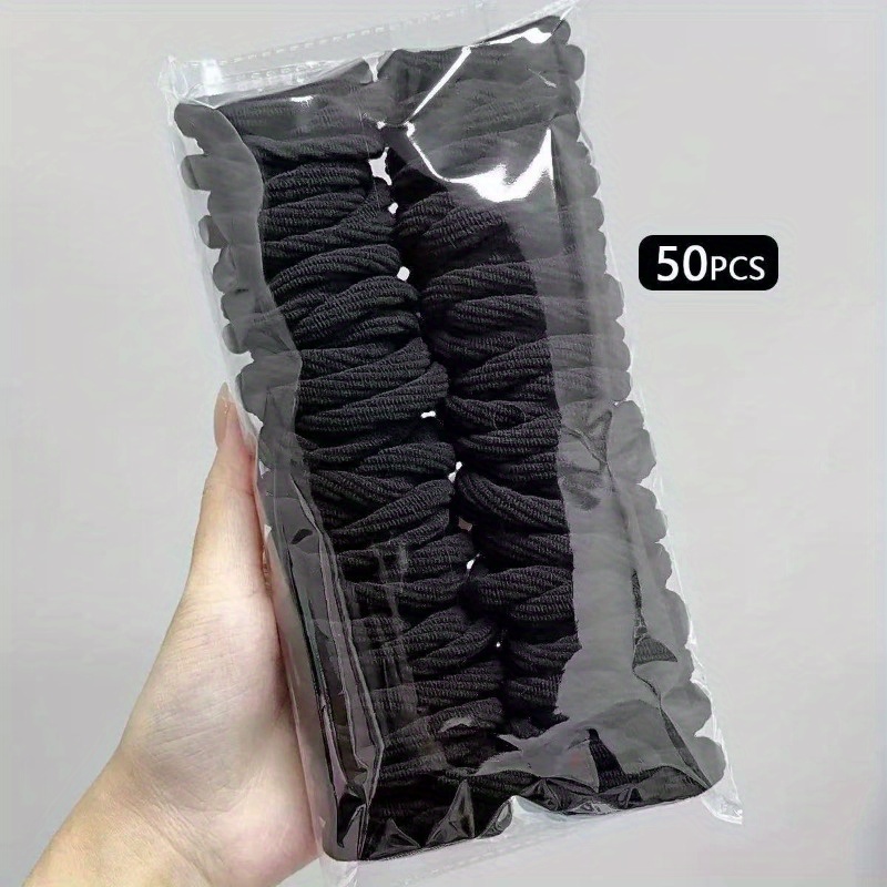 50 PCS Black Mixed Color Satin - Travel Accessories Aesthetic ulasan dan harga