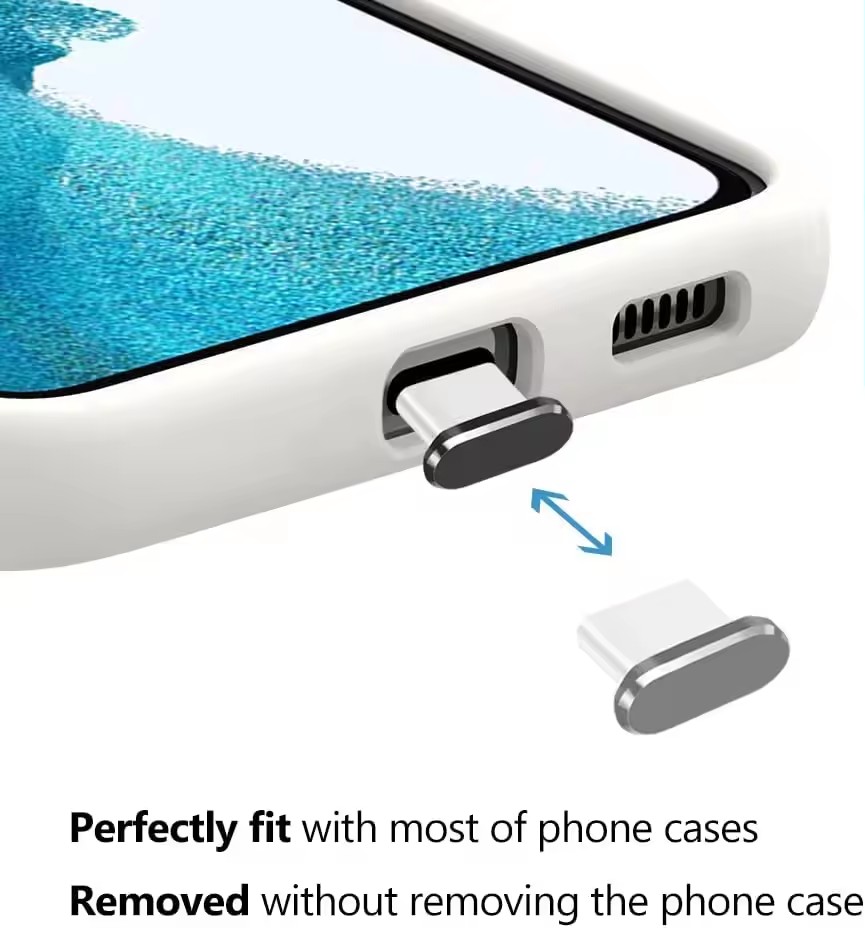 4Pcs USB C Dust Plug With Clea - Travel Plug Type C ulasan dan harga