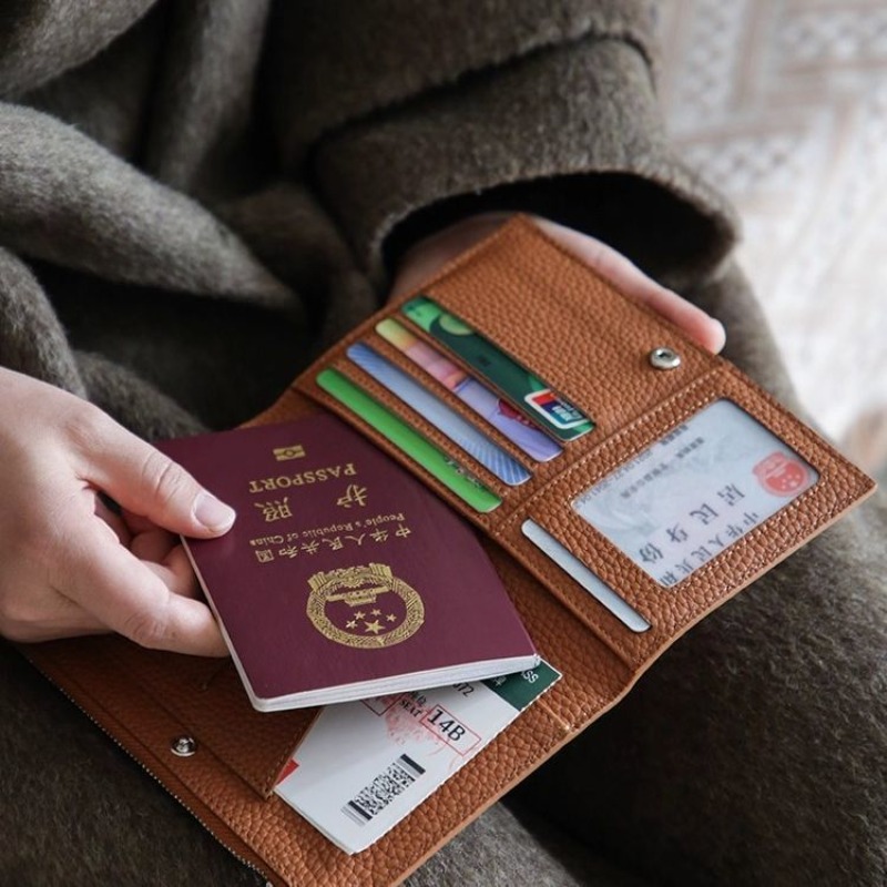 Leather Passport Holder Covers - Travel Accessories For Plane ulasan dan harga