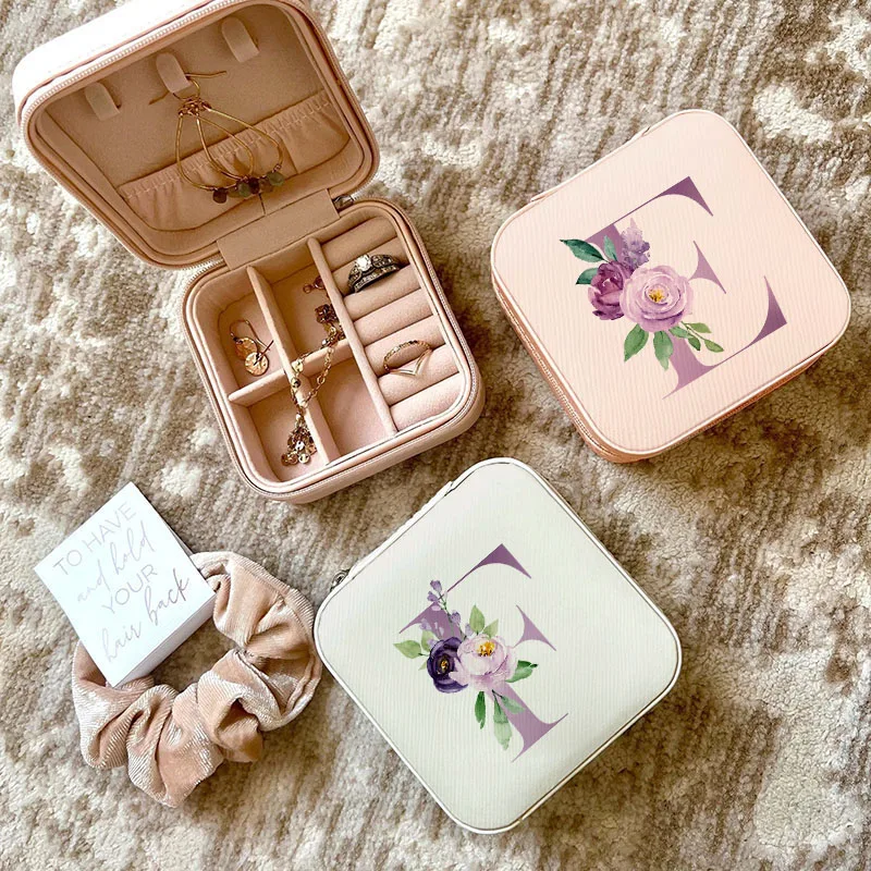 Purple Letters Jewelry Box Wed - Travel Jewellery & Accessories Organiser ulasan dan harga