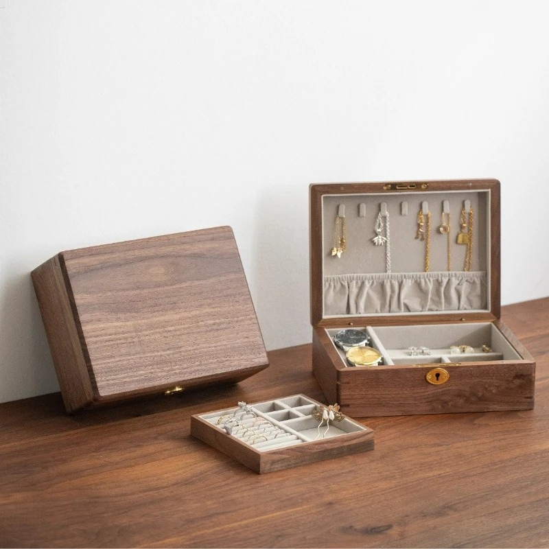 Portable Jewellery Box Solid W - Travel Jewellery & Accessories Organiser ulasan dan harga