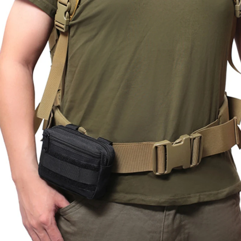 Double Layer EDC Pack Men Moll - Travel Accessories Hip Belt ulasan dan harga