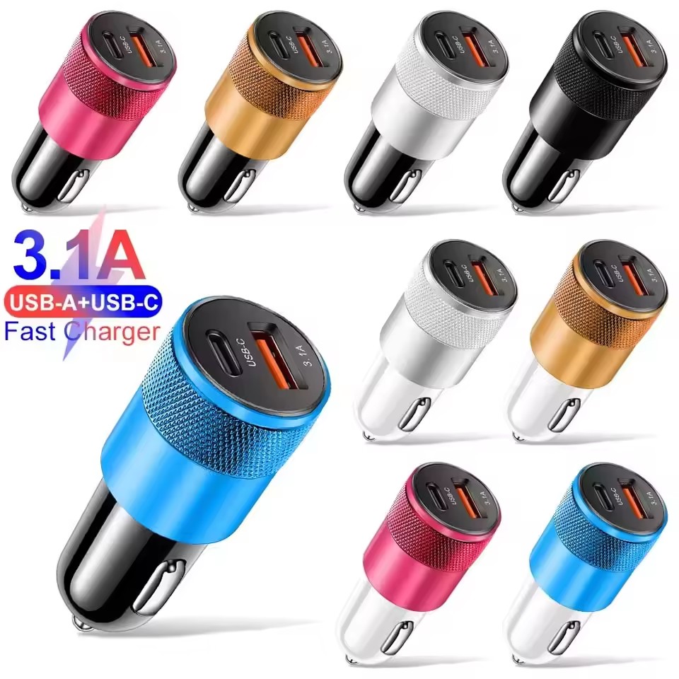 3.1A USB Car Charger Type C Fa - Travel Plug Type C ulasan dan harga