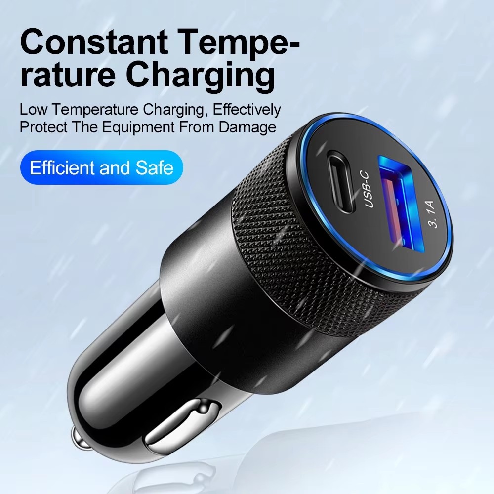 3.1A USB Car Charger Type C Fa - Travel Plug Type C ulasan dan harga