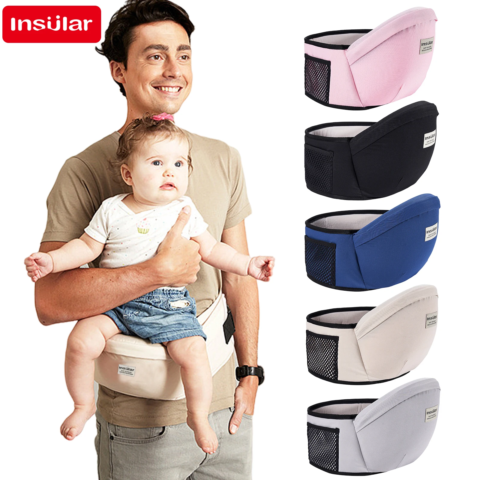 Thickened Baby Hip Seat Carrie - Travel Accessories Hip Belt ulasan dan harga
