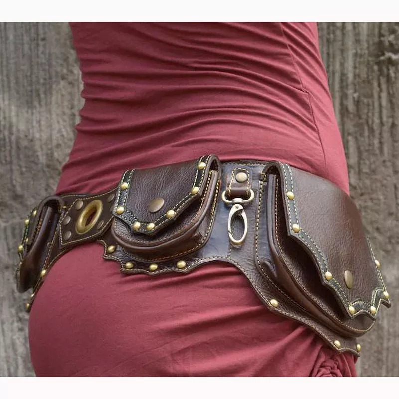 1pc Medieval Steampunk Leather - Travel Accessories Hip Belt ulasan dan harga