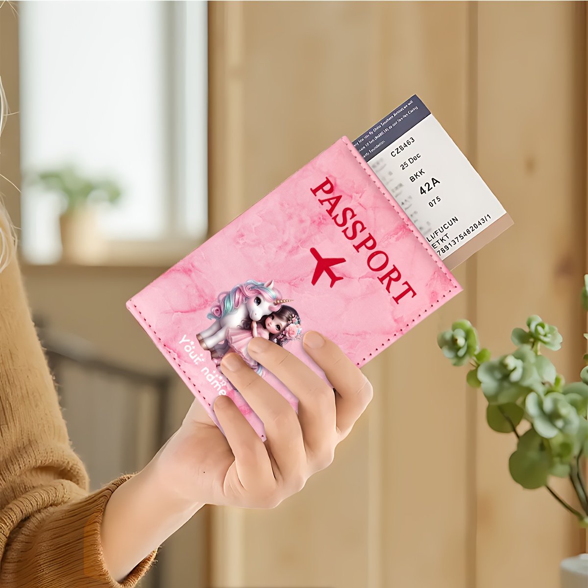 Unicorn Girl Pattern PU Passpo - Travel Accessories For Plane ulasan dan harga