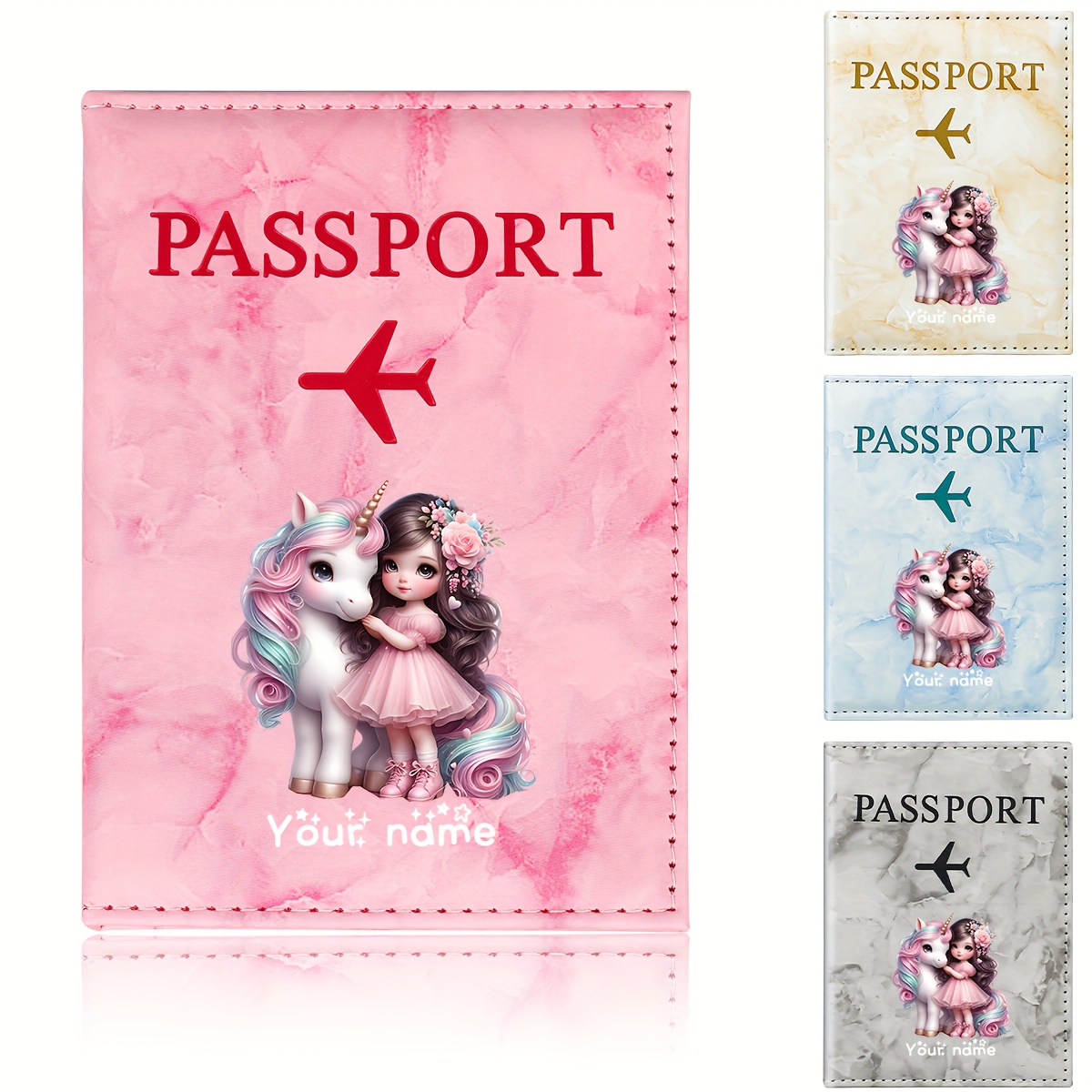 Unicorn Girl Pattern PU Passpo - Travel Accessories For Plane ulasan dan harga