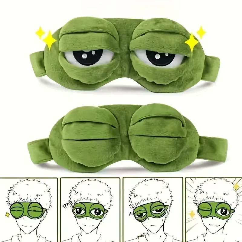 Frog Shaped Eye Mask Party Gam - Travel Accessories Aesthetic ulasan dan harga
