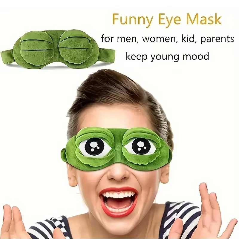 Frog Shaped Eye Mask Party Gam - Travel Accessories Aesthetic ulasan dan harga