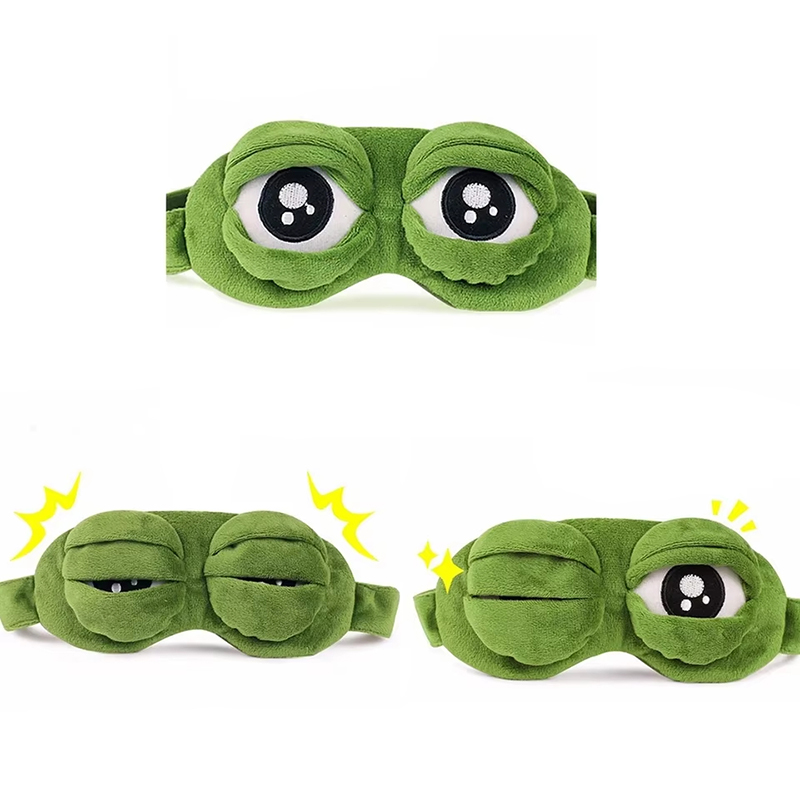 Frog Shaped Eye Mask Party Gam - Travel Accessories Aesthetic ulasan dan harga