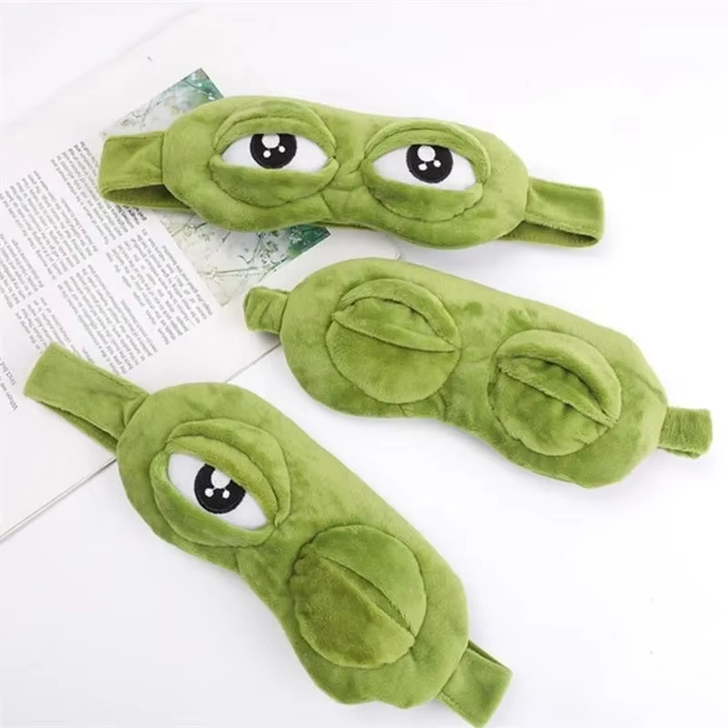Frog Shaped Eye Mask Party Gam - Travel Accessories Aesthetic ulasan dan harga