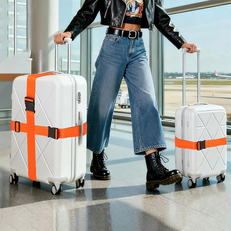 NEW Straight Shaped Luggage St - Travel Accessories Luggage Straps ulasan dan harga