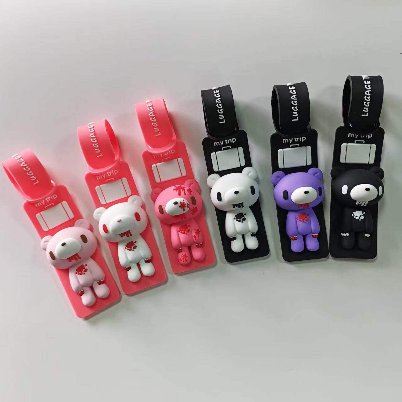 Cute Cartoon Bear Silicone Lug - Travel Accessories Luggage Straps ulasan dan harga