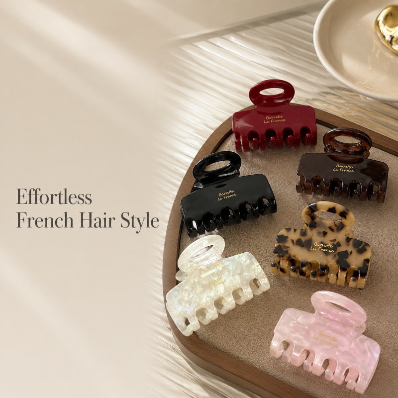 French Medium Hair Claw Clips  - Travel Accessories Aesthetic ulasan dan harga