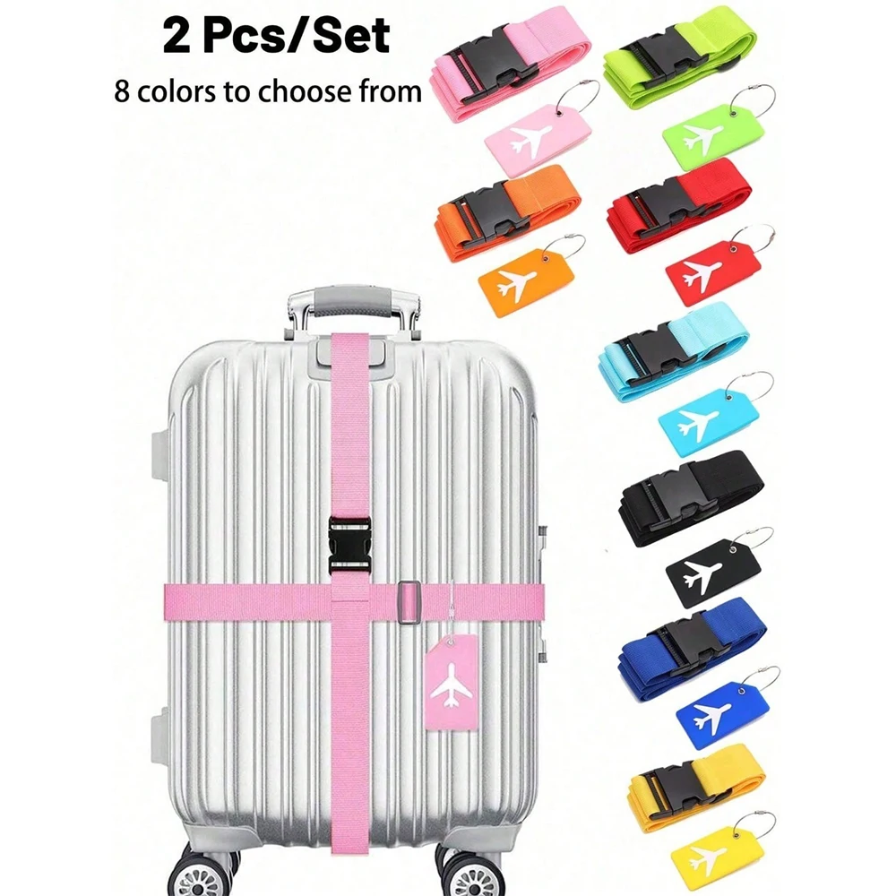 Luggage Strap Set with Luggage - Travel Accessories Luggage Straps ulasan dan harga