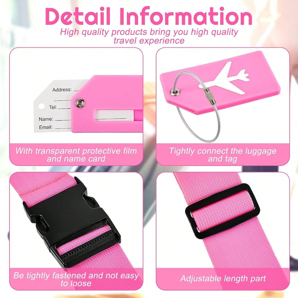 Luggage Strap Set with Luggage - Travel Accessories Luggage Straps ulasan dan harga
