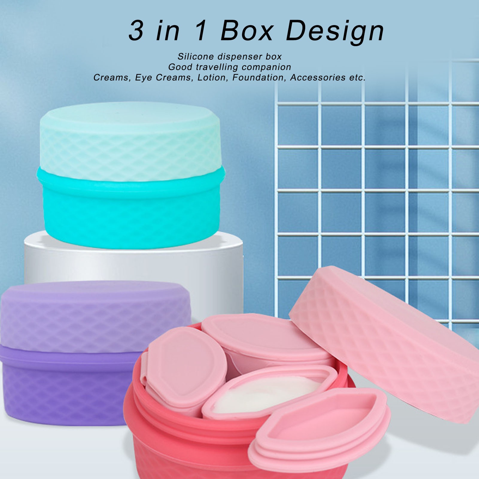 Silicone Makeup Dispenser Jewe - Travel Jewellery & Accessories Organiser ulasan dan harga