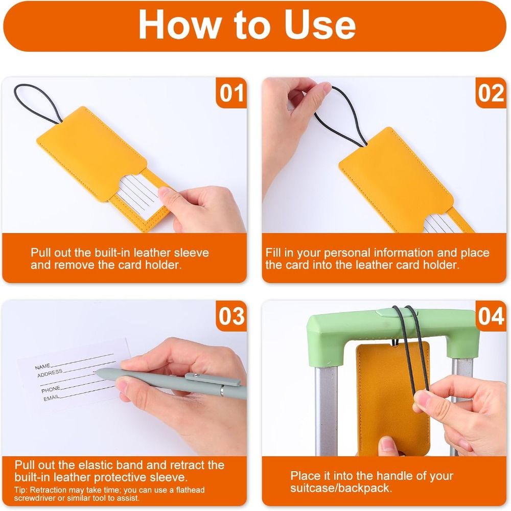 PU Leather Pull out Luggage Ta - Travel Accessories Luggage Straps ulasan dan harga