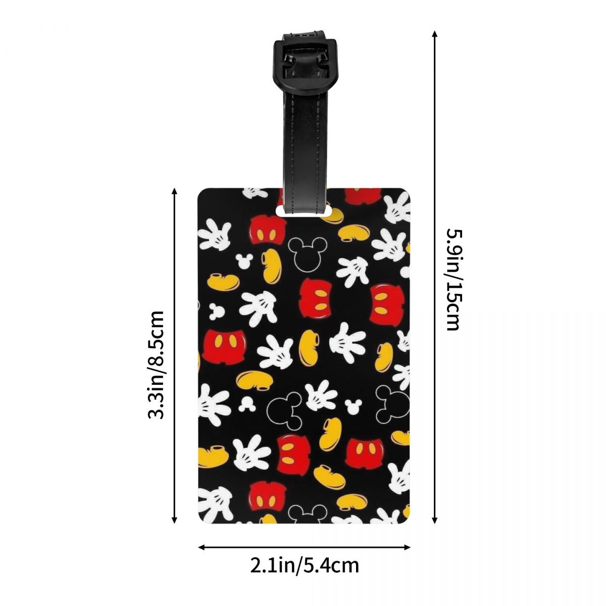 Custom M-Mouse  Luggage Tag fo - Luggage Cover Protector ulasan dan harga