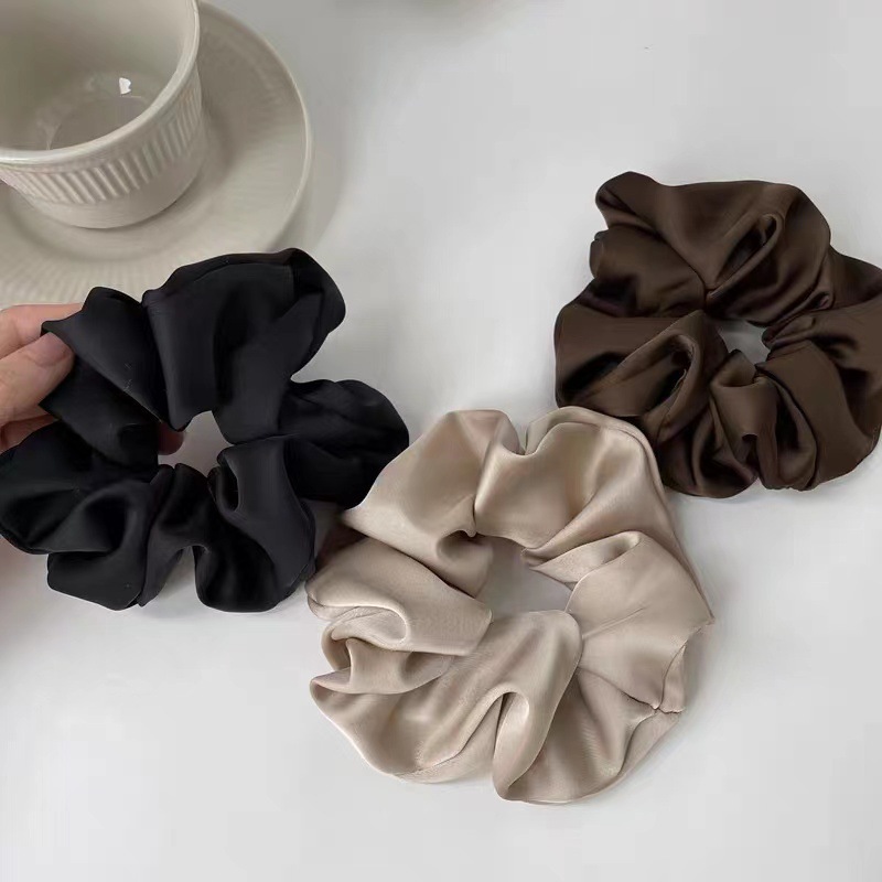 3Pcs Luxury Satin Hair Scrunch - Travel Accessories Aesthetic ulasan dan harga