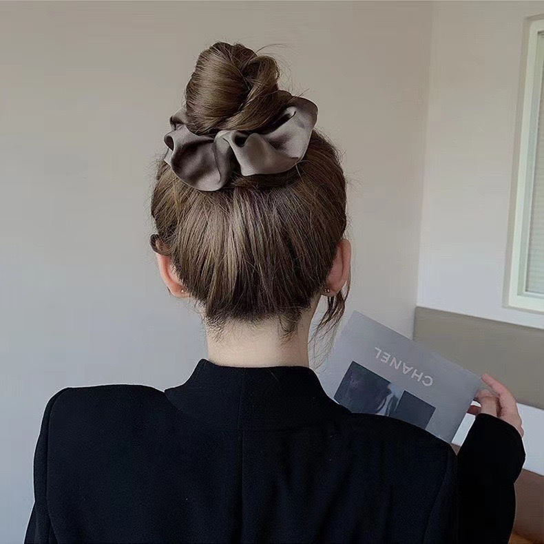 3Pcs Luxury Satin Hair Scrunch - Travel Accessories Aesthetic ulasan dan harga