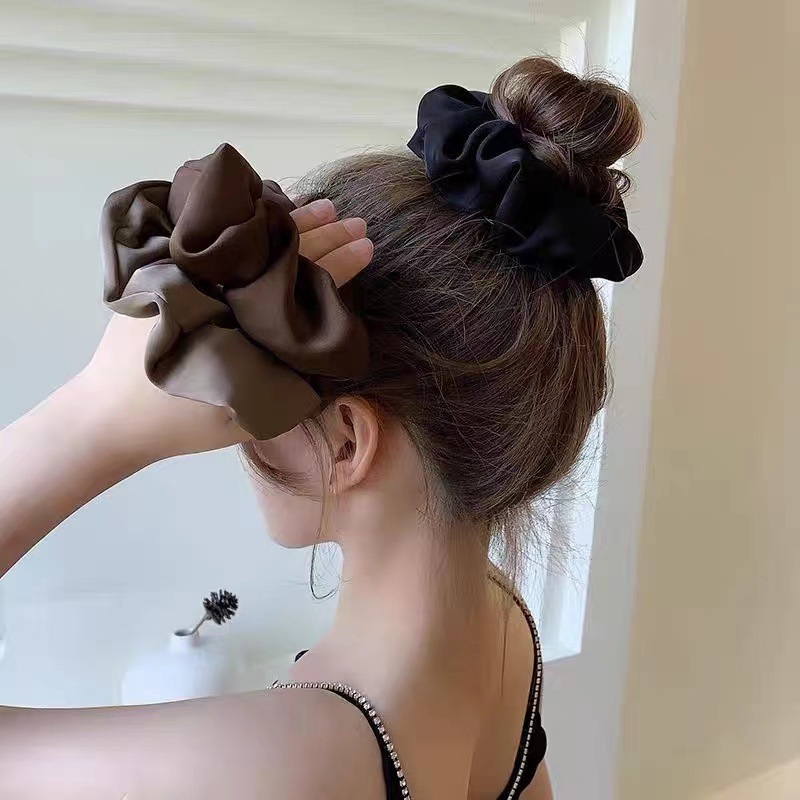 3Pcs Luxury Satin Hair Scrunch - Travel Accessories Aesthetic ulasan dan harga