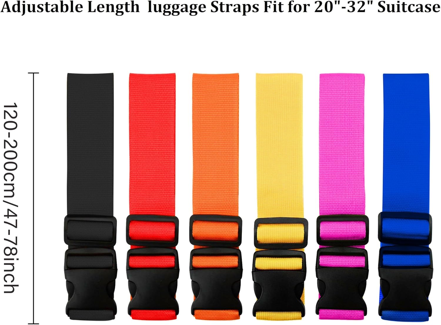 Bright Color Adjustable Luggag - Travel Accessories Luggage Straps ulasan dan harga