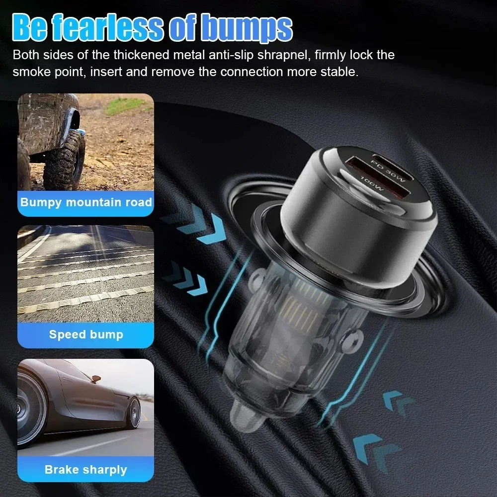 Total 130W USB Car Charger Ada - Travel Plug Type C ulasan dan harga