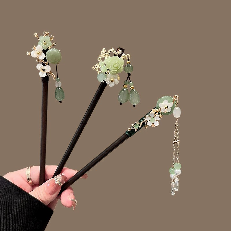 Antique Wooden Hairpin Women's - Travel Accessories Aesthetic ulasan dan harga