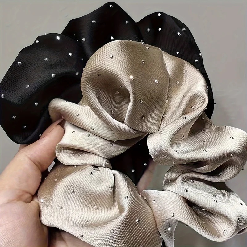 1/3PCS Satin Scrunchies With R - Travel Accessories Aesthetic ulasan dan harga