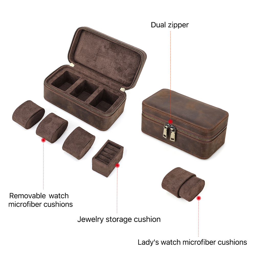 CONTACT'S FAMILY 3 Grids Genui - Travel Jewellery & Accessories Organiser ulasan dan harga