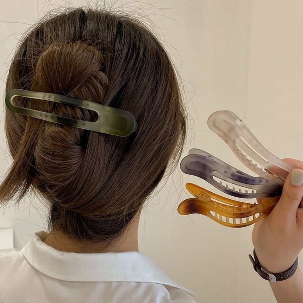 Large Flat Duckbill Hair Claw  - Travel Accessories Aesthetic ulasan dan harga
