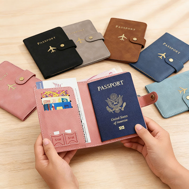 Leather Passport Holder Covers - Travel Accessories For Plane ulasan dan harga