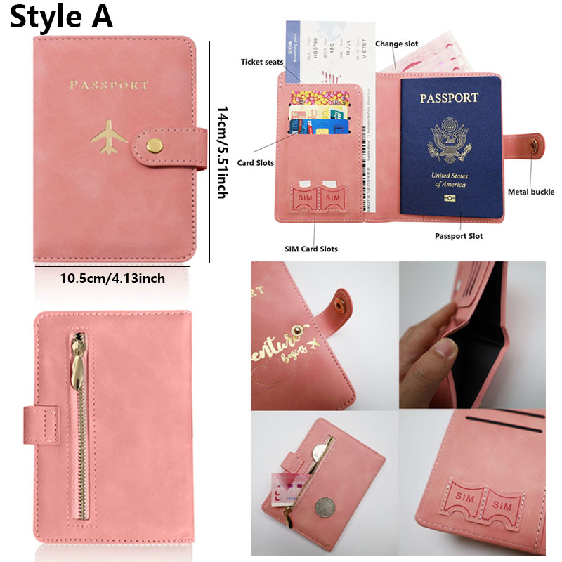 Leather Passport Holder Covers - Travel Accessories For Plane ulasan dan harga