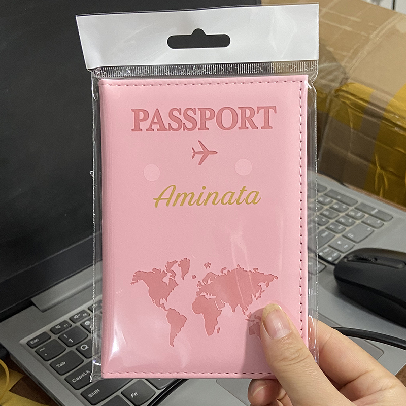 Custom Gold Color Name on Pass - Travel Accessories For Plane ulasan dan harga