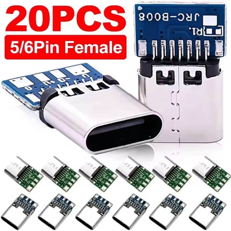 USB 3.1 Type C Connector 5/6 P - Travel Plug Type C ulasan dan harga