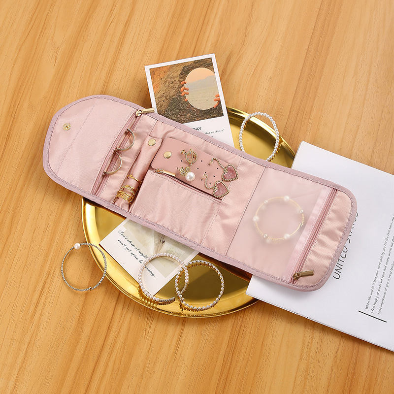 Foldable Jewellery Roll Conven - Travel Jewellery & Accessories Organiser ulasan dan harga