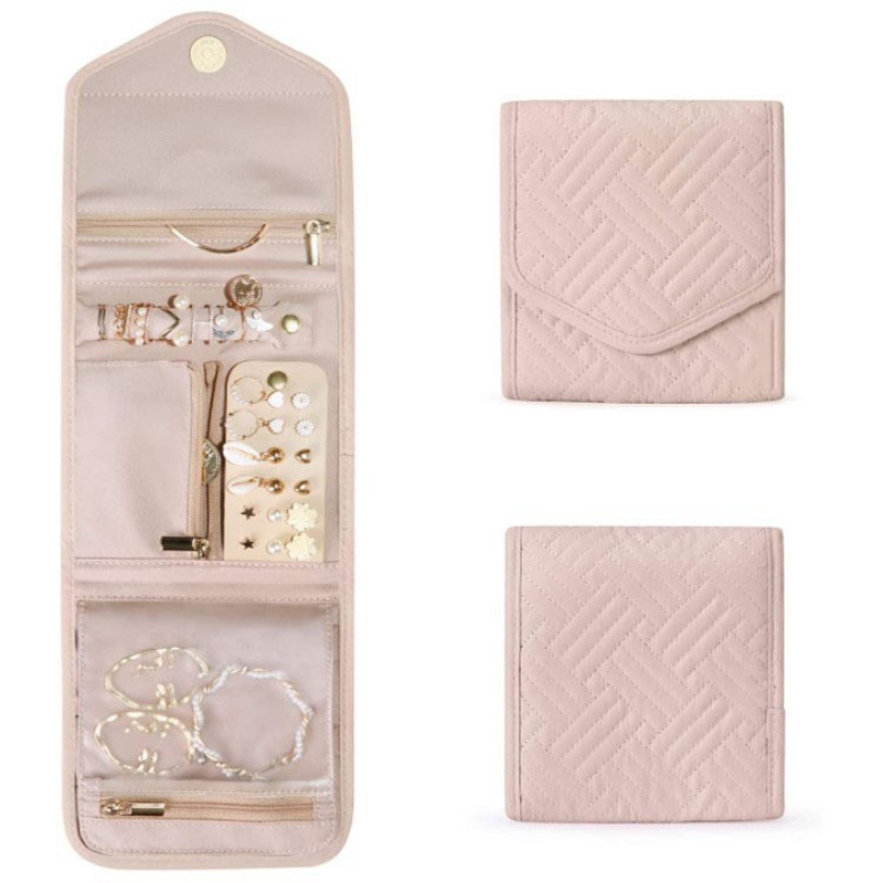 Foldable Jewellery Roll Conven - Travel Jewellery & Accessories Organiser ulasan dan harga