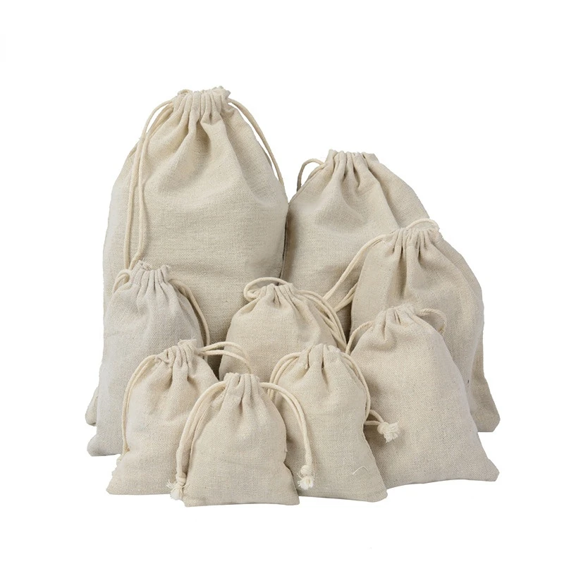 Travel Drawstring Cotton Linen - Travel Jewellery & Accessories Organiser ulasan dan harga