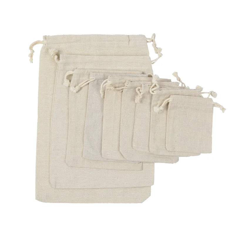 Travel Drawstring Cotton Linen - Travel Jewellery & Accessories Organiser ulasan dan harga