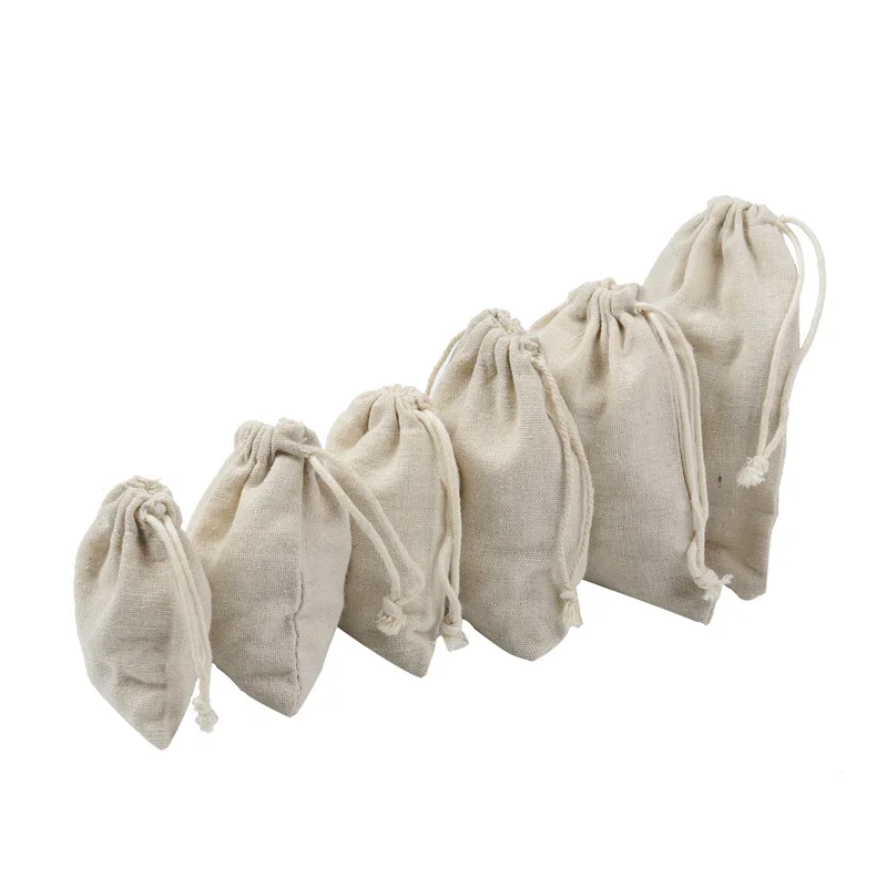 Travel Drawstring Cotton Linen - Travel Jewellery & Accessories Organiser ulasan dan harga