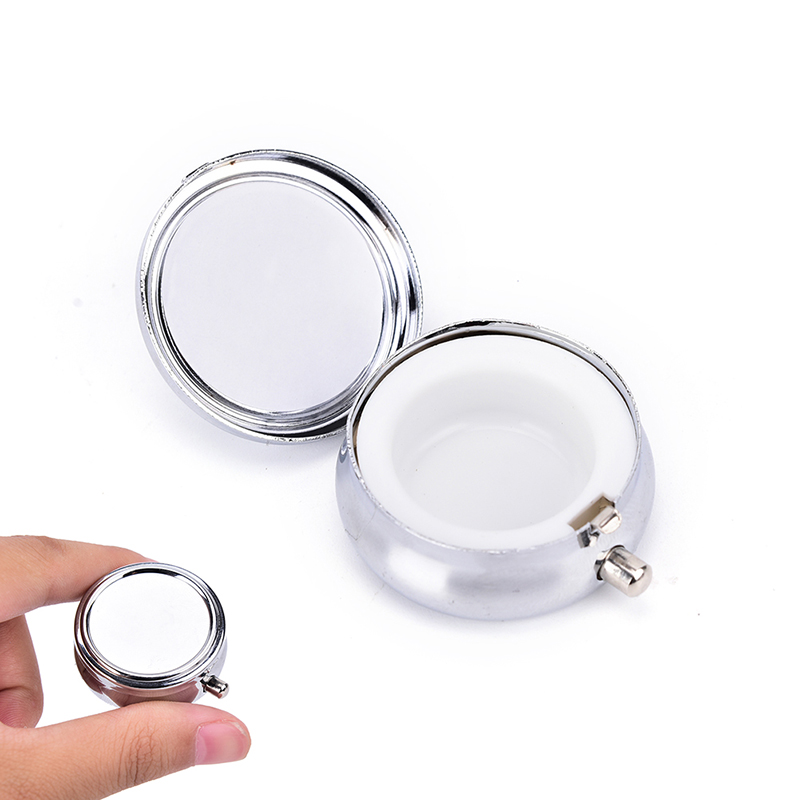 Travel Metal Pill Box Medicine - Travel Jewellery & Accessories Organiser ulasan dan harga