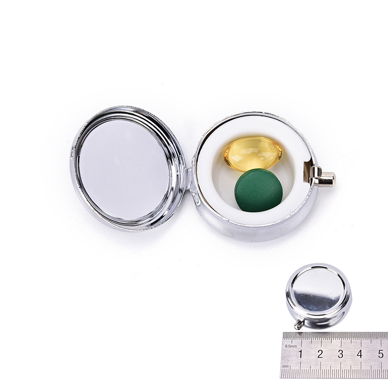 Travel Metal Pill Box Medicine - Travel Jewellery & Accessories Organiser ulasan dan harga